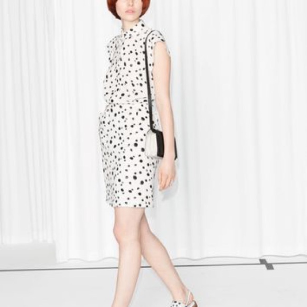 & Other Stories Dalmatian Print Dress